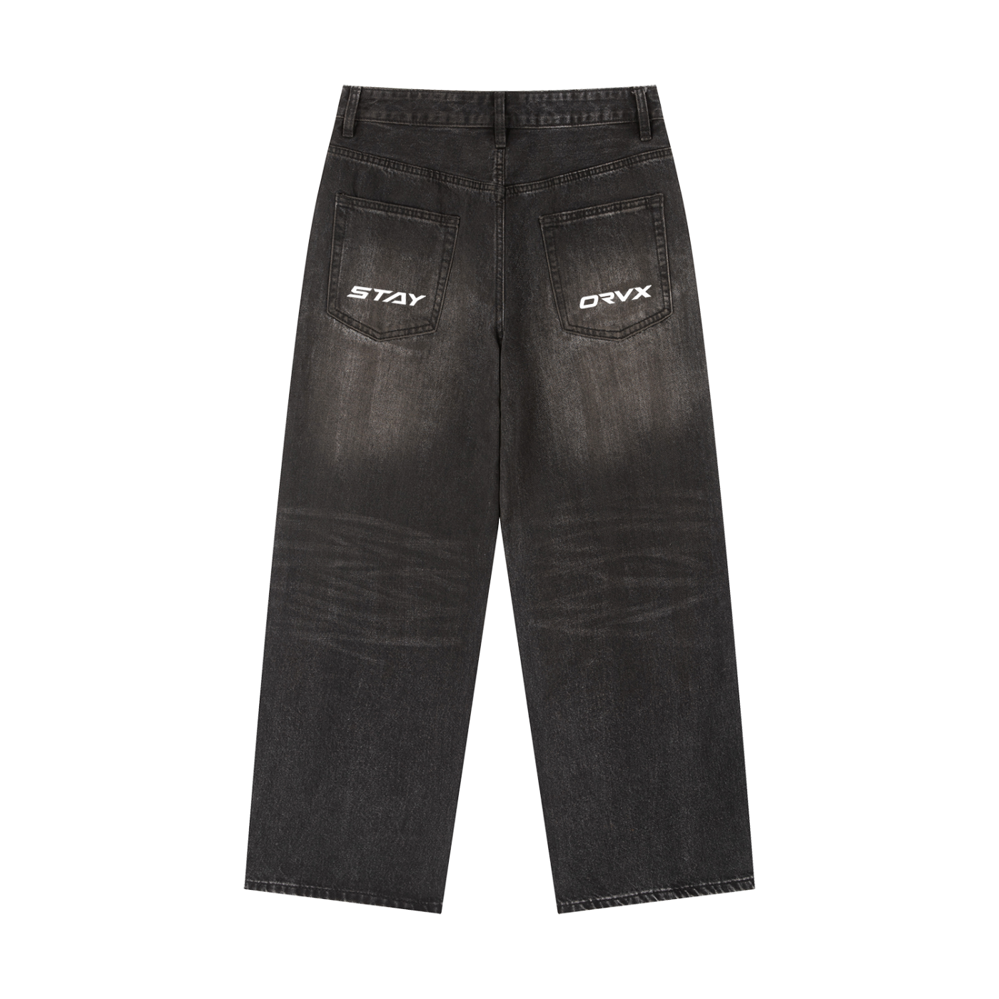 ORVX Vintage Wash Baggy Jeans