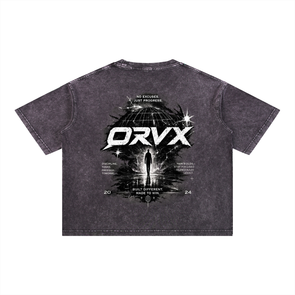 Mineral Wash Boxy Cotton T-Shirt